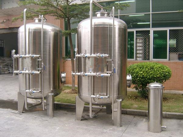 Stainless Steel 304 316 Material Active Carbon Quartz Sand Filter For Water Treatment