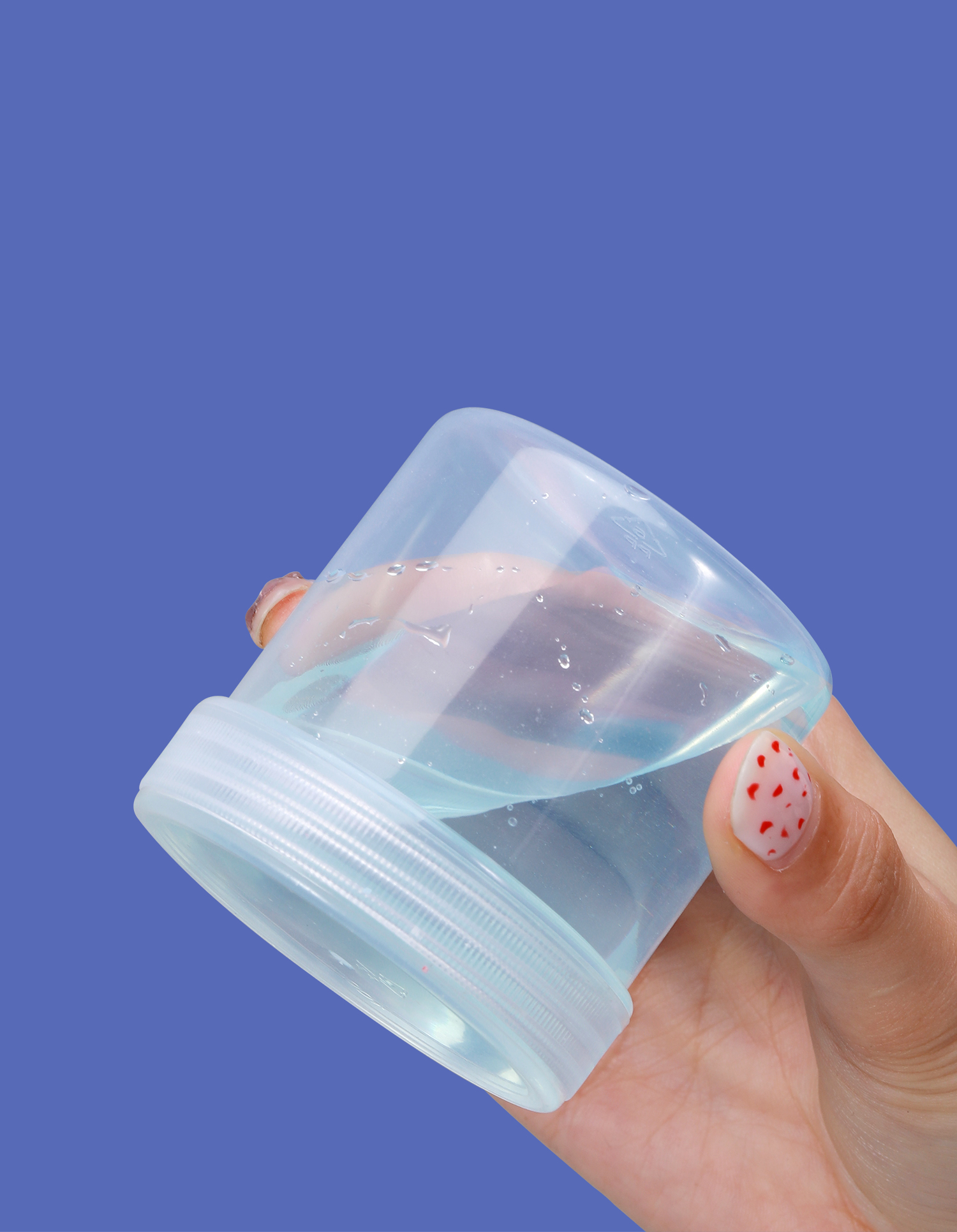 HDPE PP Empty Cookie Plastic Jar container Canister Food Storage Wide Mouth 500ml