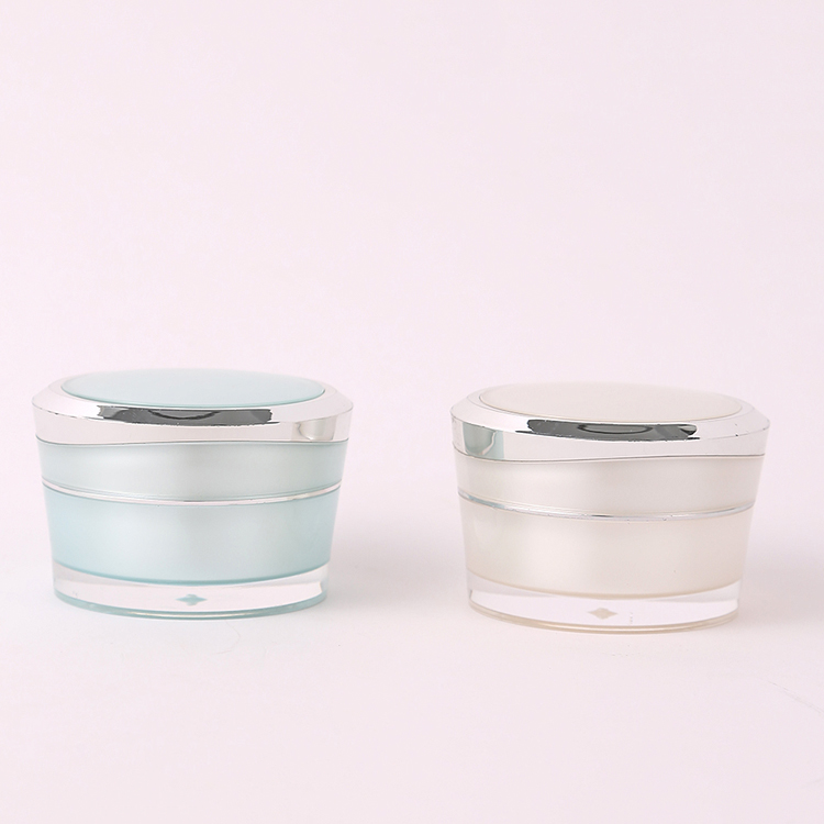 Acrylic Double Wall Nail Gel Jar for Customized Colors Makeup Plastic Cream Jar and Face Hand Hair Skin Care Body Scrub