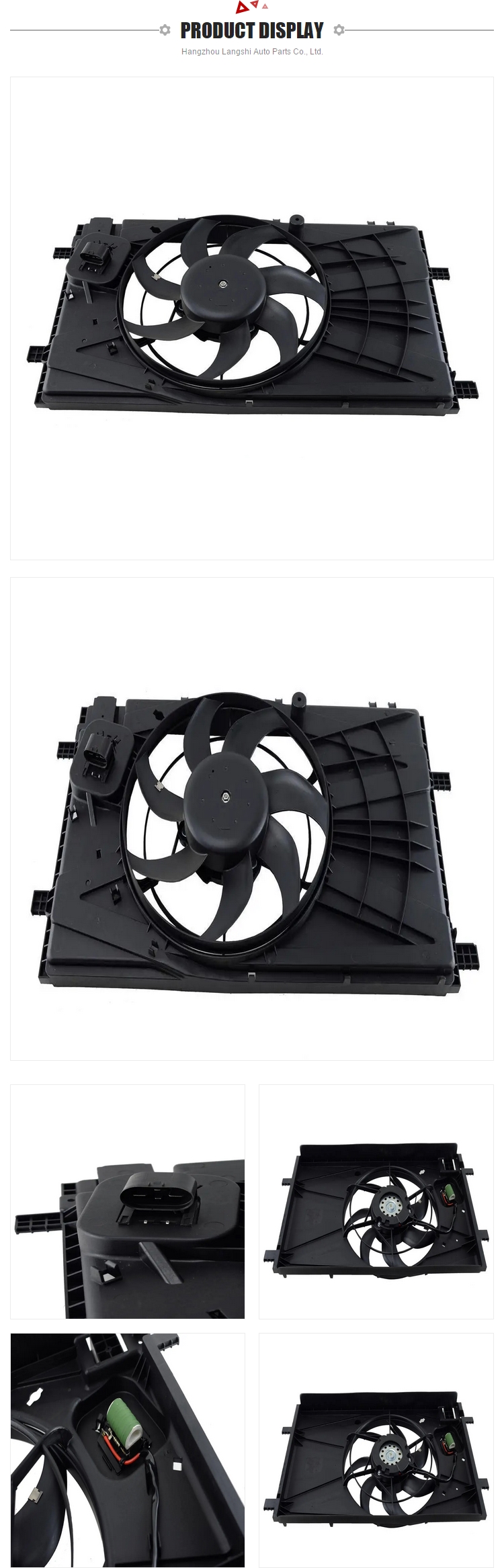 13241744 Auto Parts Radiator Fan Assembly for Chevrolet Malibu and Buick REGAL 13336017