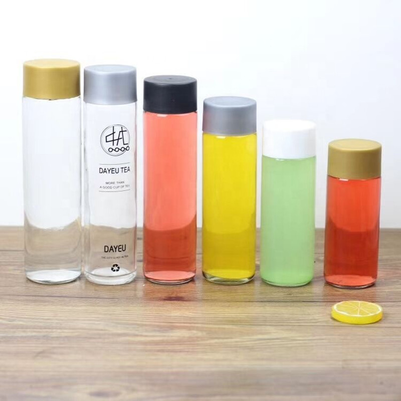 ISO9001 10.5oz To 26.5oz Crystal Glass Bottles Clear For Juice Beverage Cold Brew