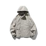Oem Factory Manufacturer Custom Logo Windproof Vintage Campus Men Hooded Jacket
