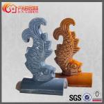 Glossy Chinese Roof Ornaments Handmade Buddhist Antique Chinese Roof Tile