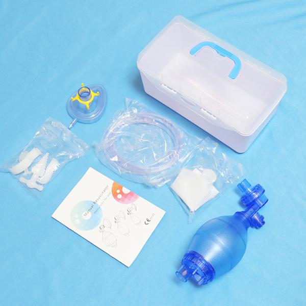 Medical pvc different sizes S/ M/ L baby infant adult use ambu bag manual cardiopulmonary resuscitator