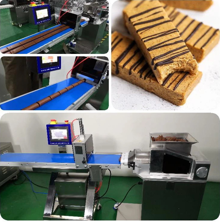 Min 304ss Protein Bar Food Encrusting Machine With Different Moulds