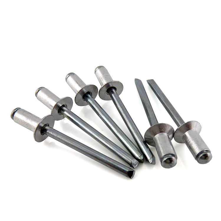 Self-Plugging Open End Decorating Fastener Nails with Pop Rivets Core Pulling Rivets