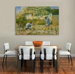 Post impressionism Vincent Van Gogh Oil Paintings Father Daughter Replicated on