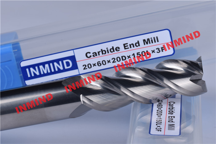 HRC55 HRC60 HRC65 Tialn Coated End Mills For Aluminum / Steel