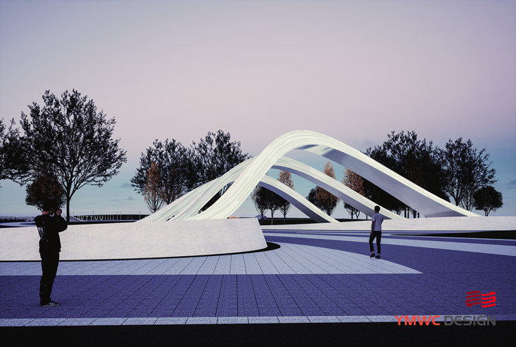 Customizable Design Modern Stainless Steel Hollowed Out Art Arch Sculpture for Outdoor