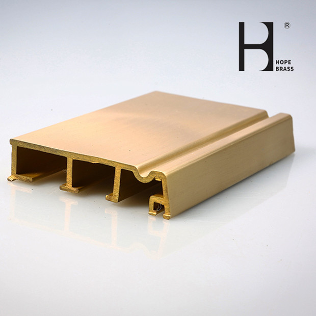 Fadeless Brass Door Frame , HPB58-3 Brass Casement Window Hardware