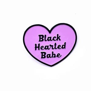 China Fashion Heart Shaped Lapel Pins , Logo Die Struck Pin Badges For Collectible wholesale