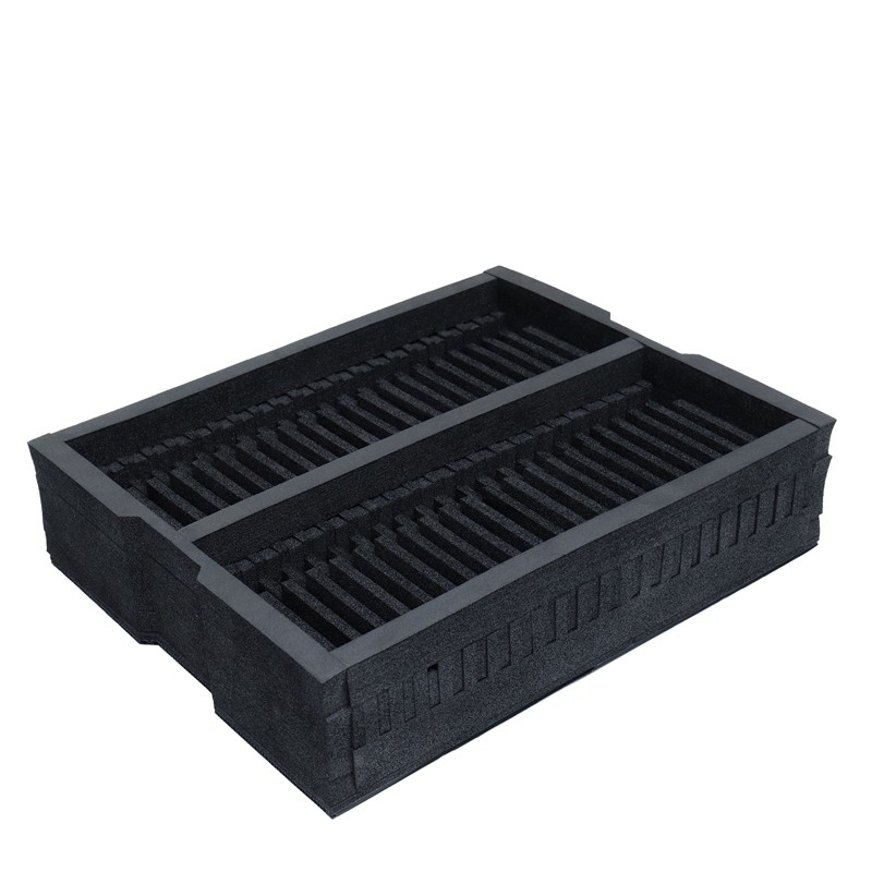 25kg/M3 Conductive Anti Static ESD Foam Inserts Packaging Metal Products Protective
