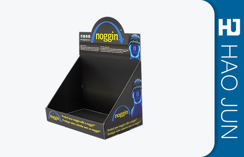Free Standing Cardboard Display Stands Glossy Lamination For Foods Retail