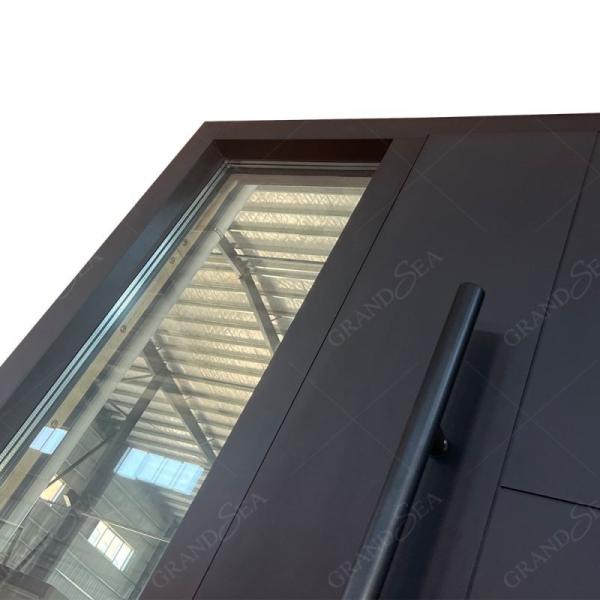 Invisible Hinge Aluminum Glass Pivot Door American Style Entrance Door Security Door