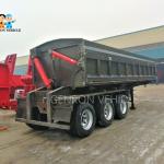 Hydraulic 3 Axles Coal Side Tipper Semi Tanker Trailer