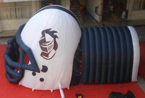 China Inflatable Helmet Tunnel / inflatable football tunnel team tunnel wholesale
