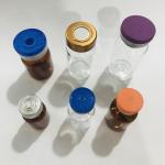 ISO9001 Blue Orange Medicine Vial Cap With Rubber Stopper