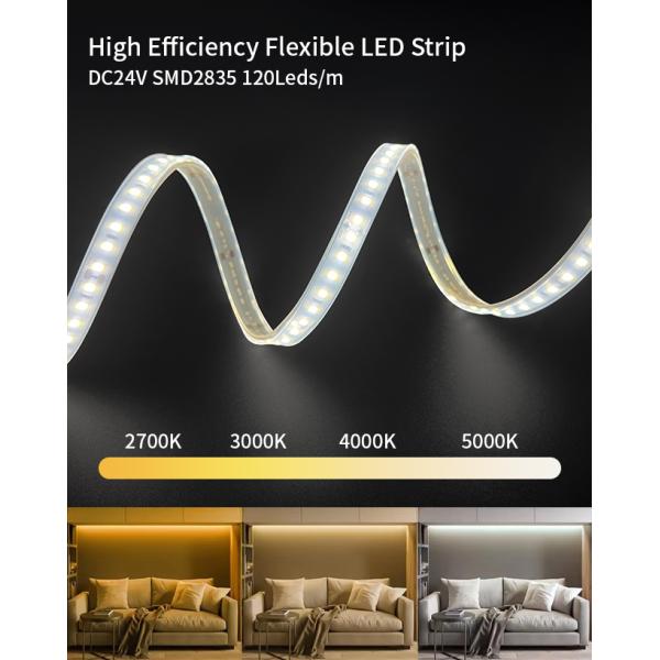 Flexible IP65 LED Strip Light 10m Width Indoor Decoration Staircase LED Light Strip