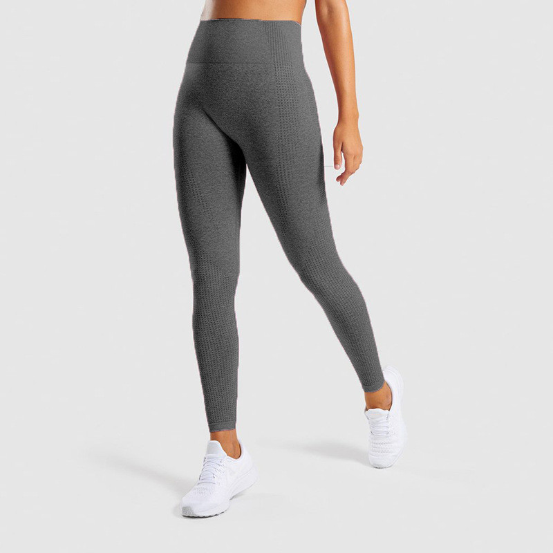 Breathable Gym Yoga Pants High Waisted Seamless Gym Leggings For Women Fitness / Running