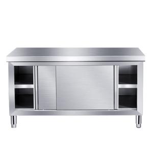 China 1.2mm Food Prep Garage Cabinet Workbench , Stainless Steel Kitchen Table wholesale