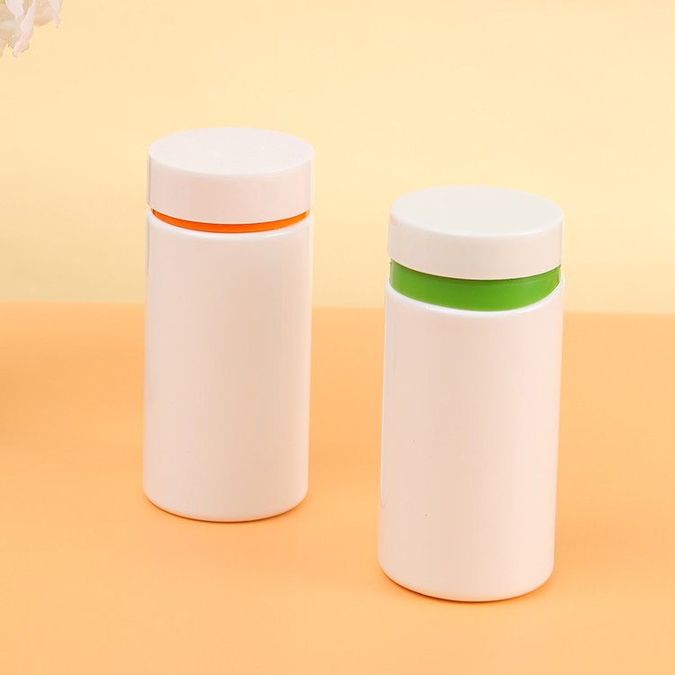 Manufacture Custom 100 150 200 250 300ml PET Plastic Packaging Vitamin Empty White Pill Bottles for Medical Capsule Storage