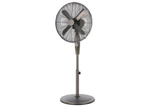 China 16&quot; Chrome Metal Electric Oscillating Fan Floor Standing 3 Speed 120V wholesale