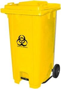 China 240L waste bin with wheels and pedal wholesale