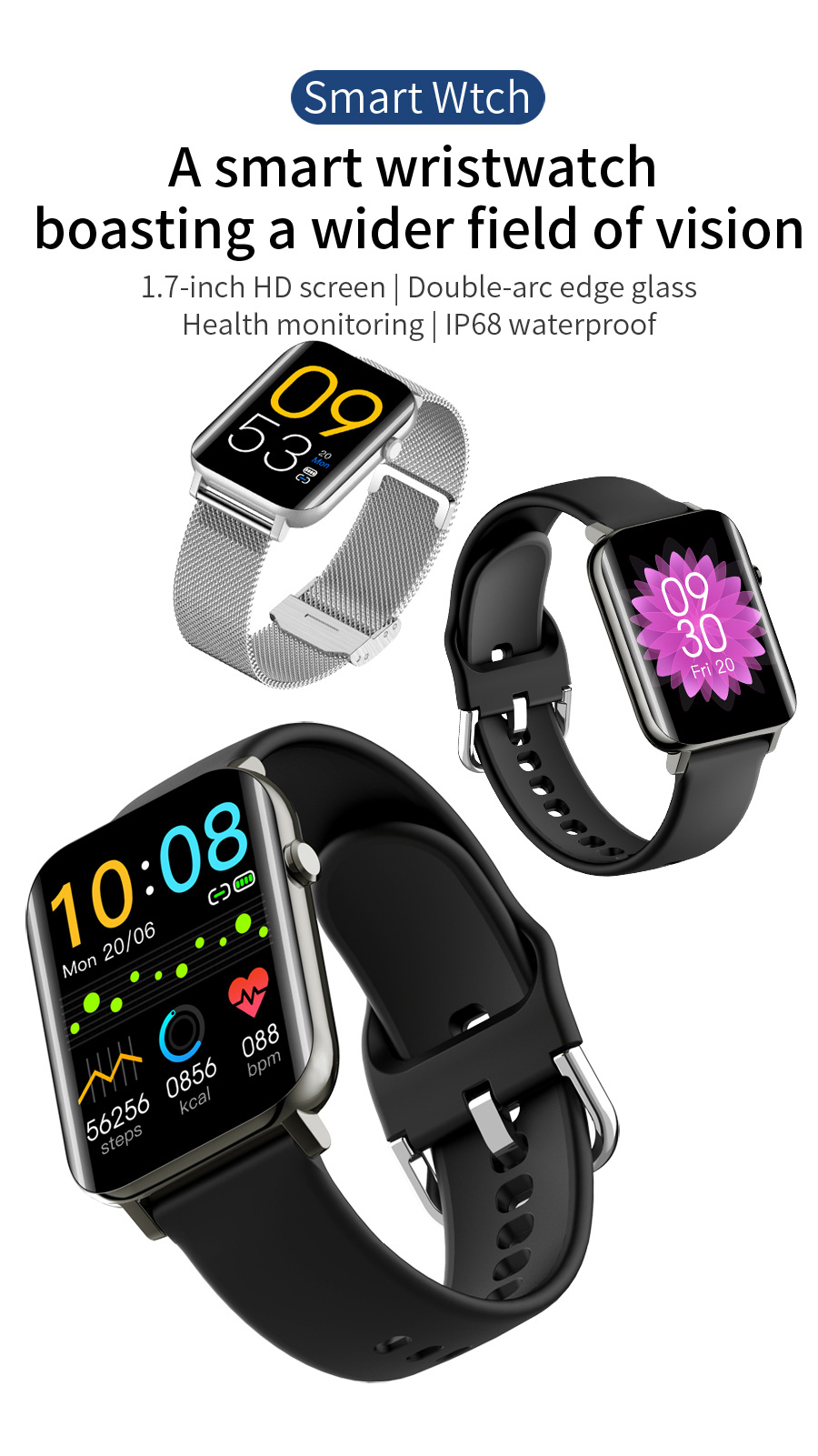 Wholesale KKJ NY15 Smart Watch Blood oxygen IP68 Waterproof Smart Watch For Men Smart Bracelet Reloj Smart Watch Xiaomi