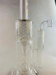 9 Inch Clear Recycler Glass Bong Water Pipe Tobacco 14mm Bowl Hookah