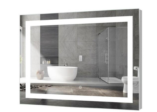Antioxidant Smart LED Bathroom Mirror Size Customized Decorative Rectangle Mirrors