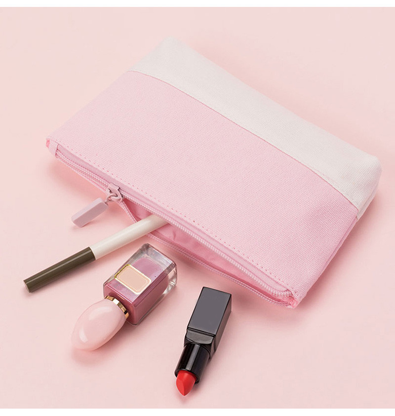 Portable Small Shell Shape Canvas Zipper Cosmetic Bags