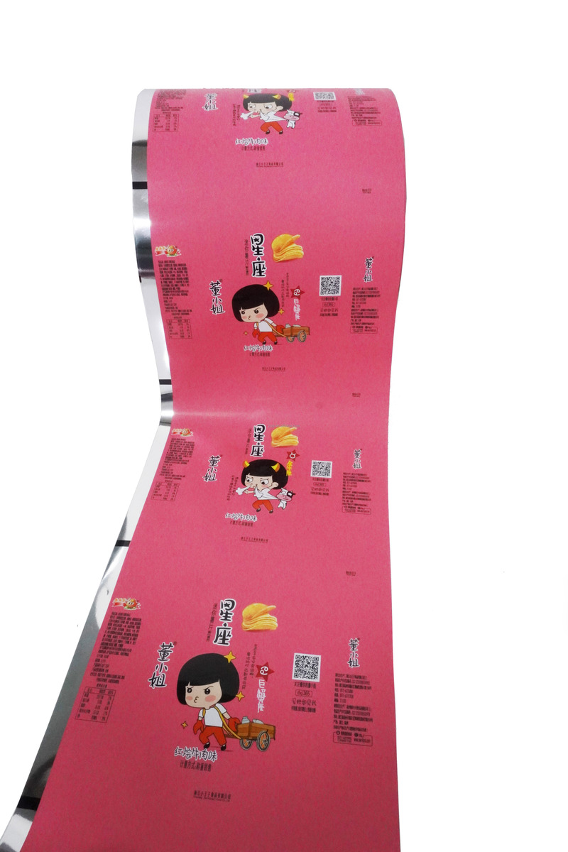 Safety Laminating Automatic Plastic Roll Film For Chips / Snack Packing Bar Film
