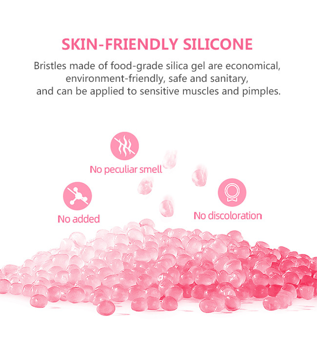 Waterproof Rechargeable 700 RPM 70g Silicone Facial Cleansing Brush