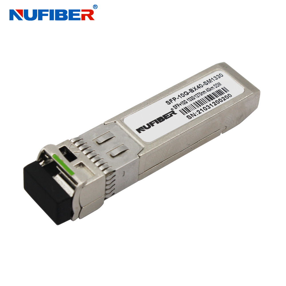 60km Optic Module 10G SFP+ Transceiver WDM Bidi 1270nm / 1330nm LC DOM