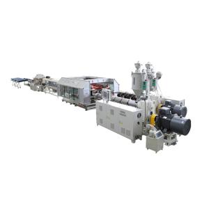 High Speed Higher Output Plastic Pipe Extrusion Line HDPE Corrugated Pipe Making Machinery