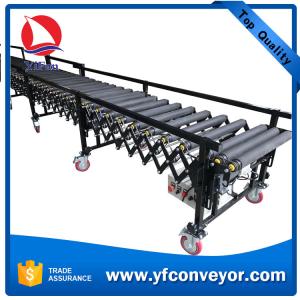 China Expandable Motorized Rubber coated Flexible Roller Conveyor wholesale
