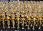 Sportsman Awarding Plastic Award Cups Trophies , Gold Plated Sports Cup Trophy
