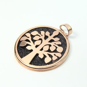 China Fashion High Quality Fashion Stainless Steel Round Shapped Necklace Pendant LPR364 wholesale