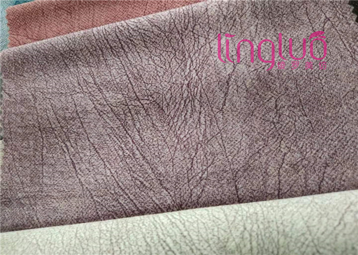 Velvet Print Embossing Sofa Upholstery Fabric Soft / Holland Velvet Fabric