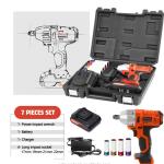 20Volts 1/2in 3000RPM Impact Driver Wrench Set Power Battery Impact Wrench Tool