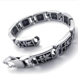 China High Quality Tagor Stainless Steel Jewelry Fashion Men's Casting Bracelet PXB052 wholesale