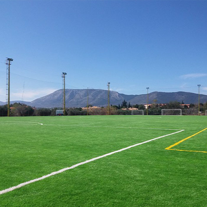 High Standard Football Artificial Turf 45mm 150 Stitches/M Dark Green Artificial Grass Low Maintenance