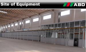 China CE Fast Color Change Booth Powder Coating Production Line With Powder Supplying Center wholesale