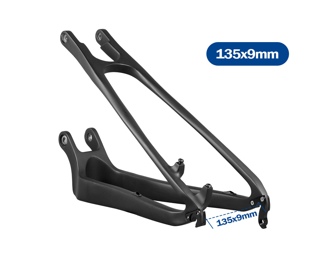 Shockingproof Carbon Full Suspension Frame Mountain Bike Rear Fork