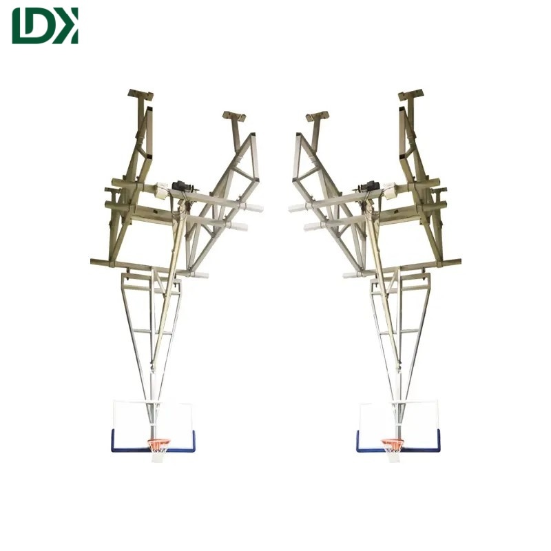 Ceiling Suspended Retractable Basketball System Professional Gymnasium Design