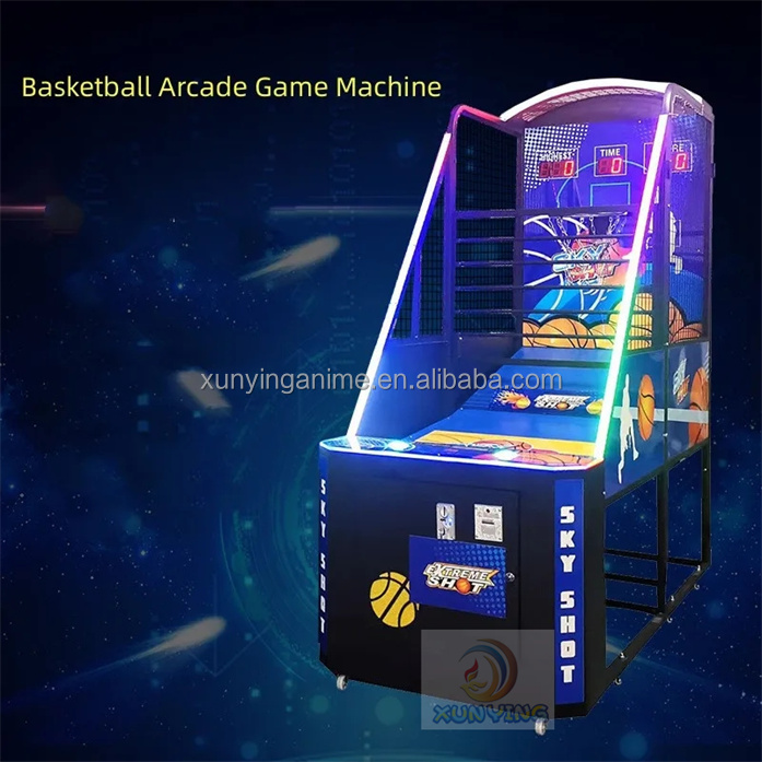 240V Coin Operated Electronic Arcade Basketball Machine Shooting Games