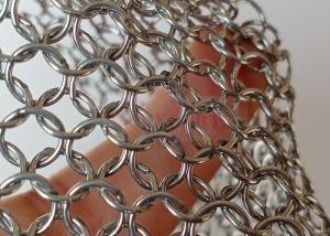 China 0.53x3.81mm Stainless Steel Welded Chainmail Mesh Curtain For Room Divider Screen wholesale