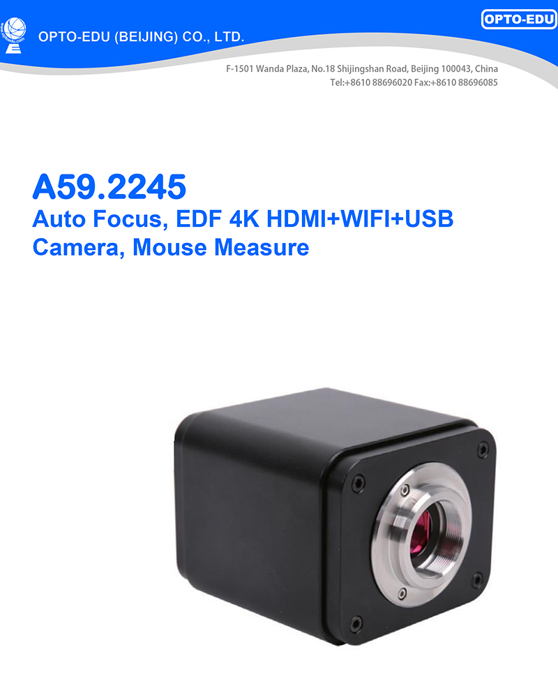 OPTO-EDU A59.2245 4K HDMI+WIFI+USB3.0+Net Digital Camera Mouse Measure