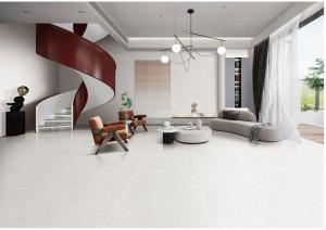 China Non-Slip White 750x1500mm Soft Glazed Porcelain Tile And Interior Floor Tiles For Restaurant wholesale