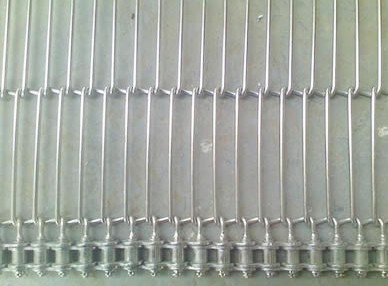 SS304 SS316 Flat Mesh Type Conveyor Belt Wire For Chocolate Biscuit Conveying